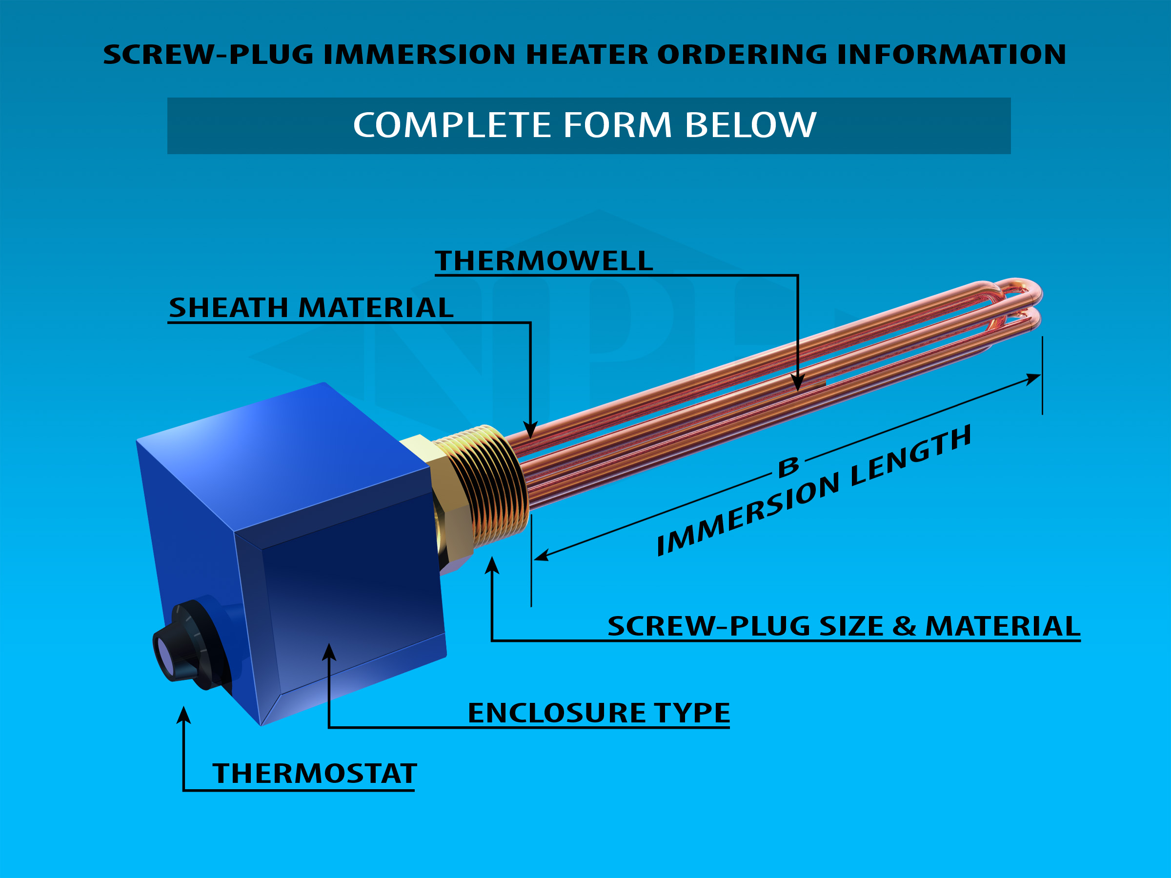 Construction Components-Screw Plug Immersion Hetaers